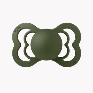 BIBS Supreme Pacifier Pack of 2 - Natural Rubber - Olive - 0-6 Months